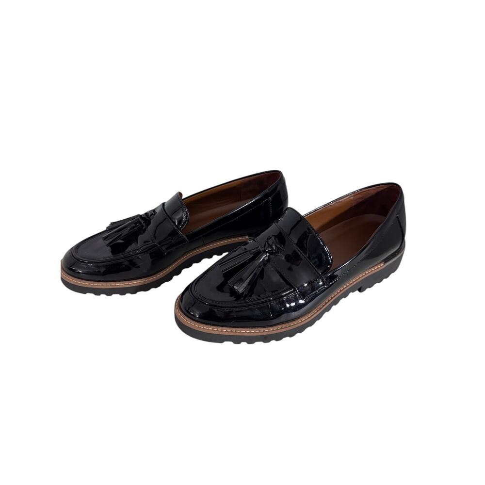"FRANCO SARTO" Carolynn Lug Sole Loafers Womens‎ Patent Leather NO SIZE Work